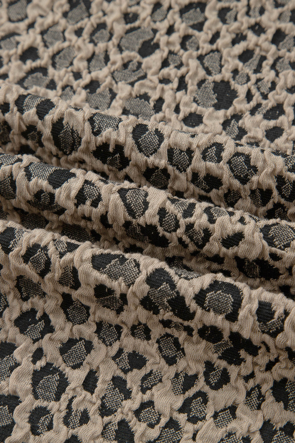 Leopard Textured Sleeveless Mini Dress