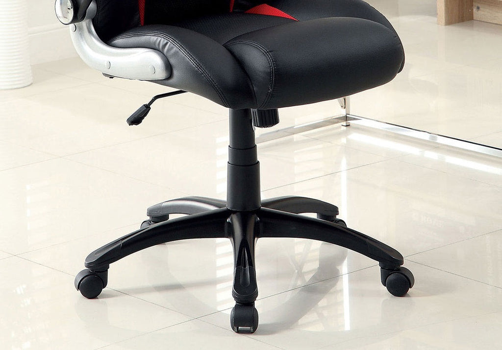 Modern Contemporary Padded Office Chair Pneumatic Height Adjustable An Wheel Legs
