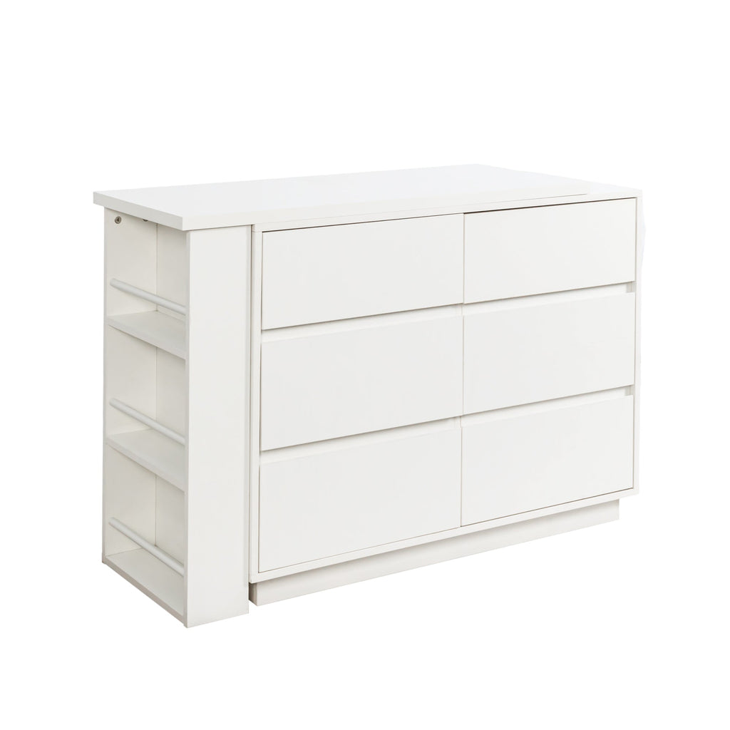 L Shaped Computer Desk with Drawers, Modern Corner Home Office Desk with Reversible Storage Cabinet, Long Study Writing Desk Workstation for Home Office