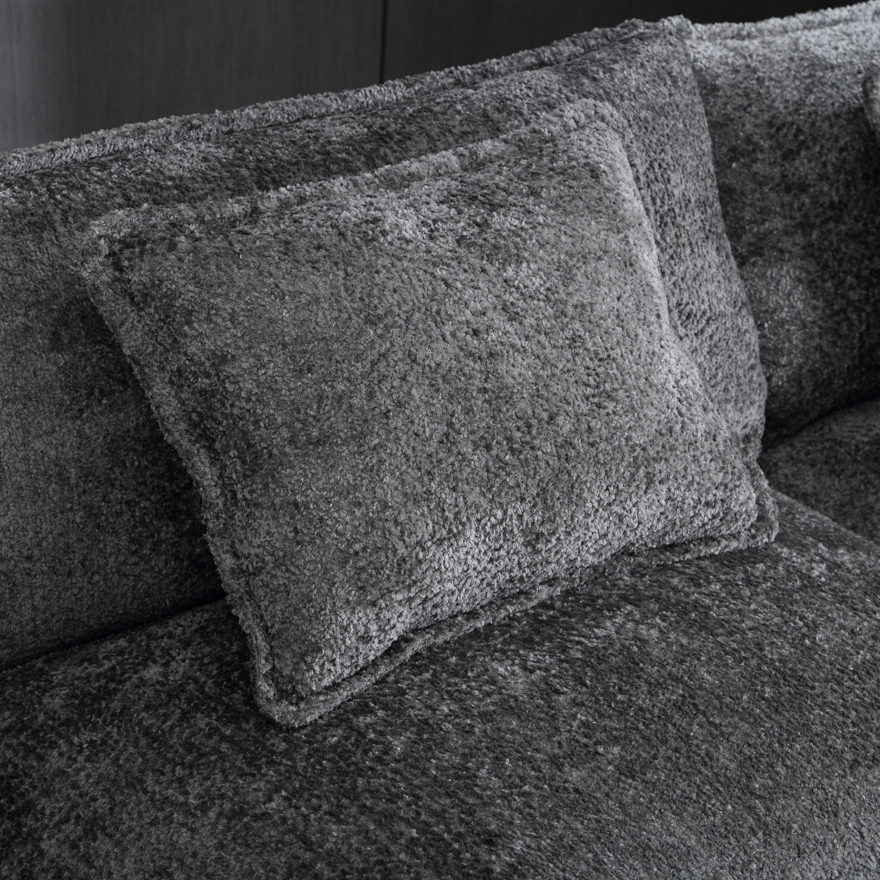 UNITED WE WIN 112' Oversized Sectional Sofa Cloud Couch for Living Room, Modern Chenille L Shaped Couch, Comfy Boucle Modular Sofa Sleeper with Moveable Ottoman & Memory Foam