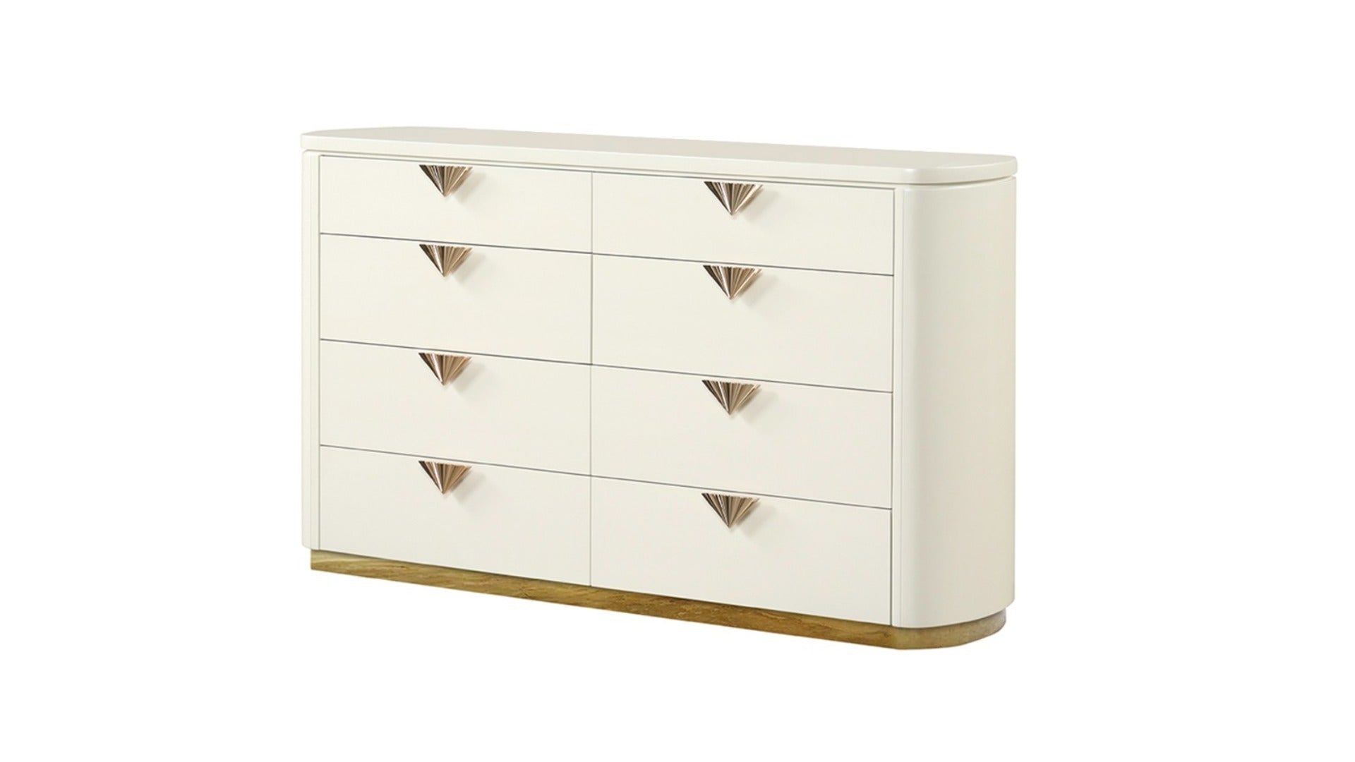 La Pierre Modern Style 4 Pc King Upholstered Bedroom Set Made with Wood and Gold Accents in Beige(NJ INVENTORY)