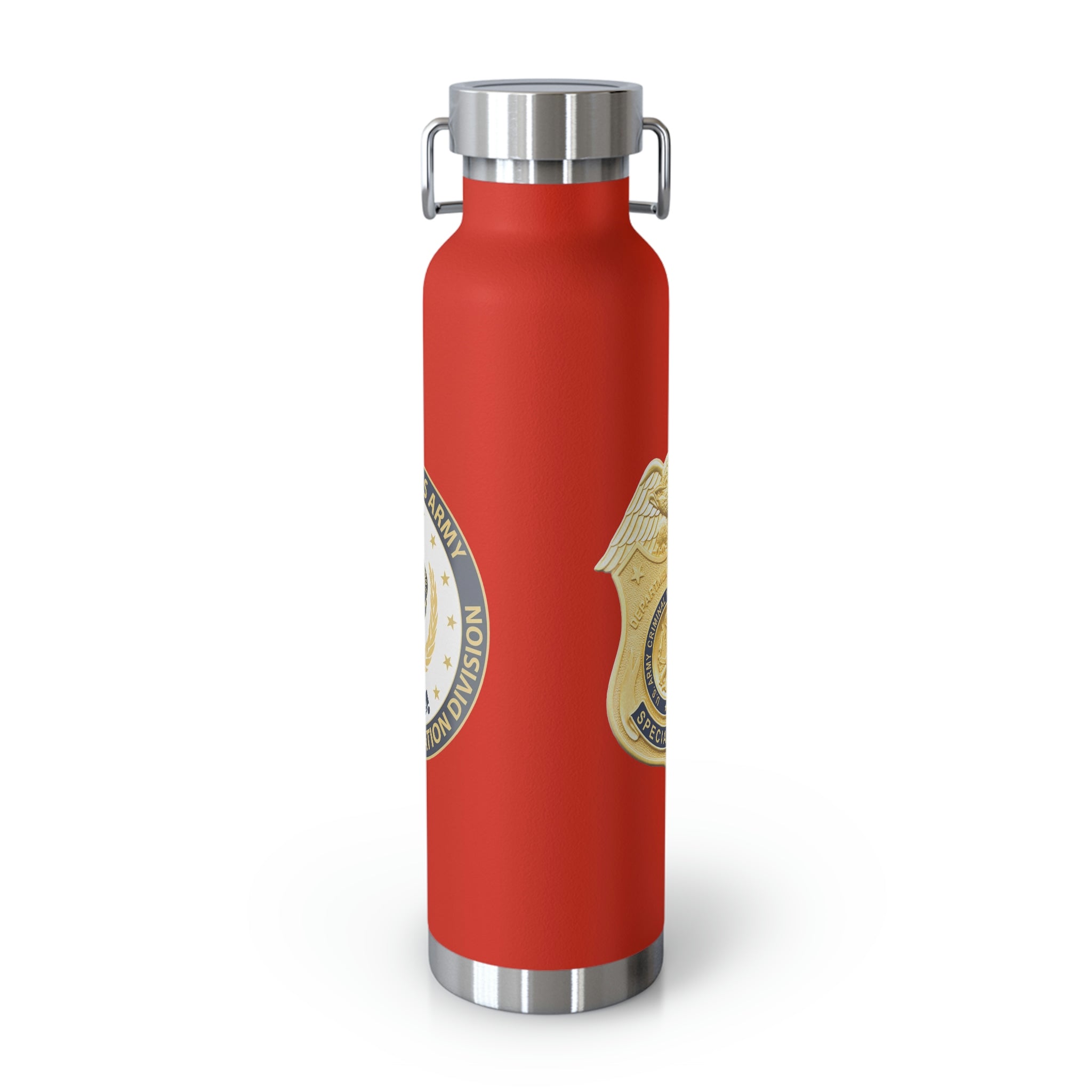 Army CID Badge and Seal - Copper Vacuum Insulated Bottle, 22oz