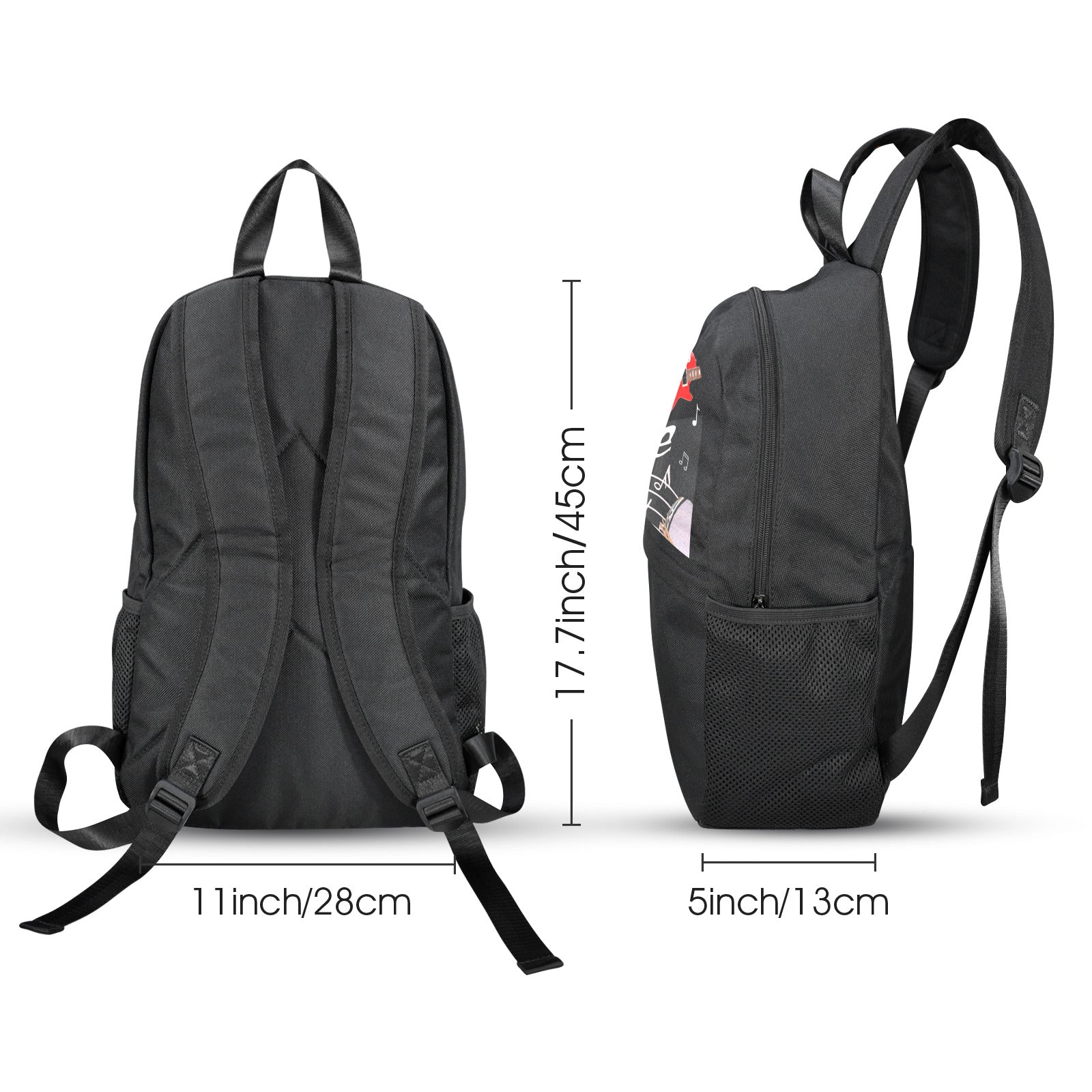 Crank Up the Volume Casual Backpack | Upper Part Printing