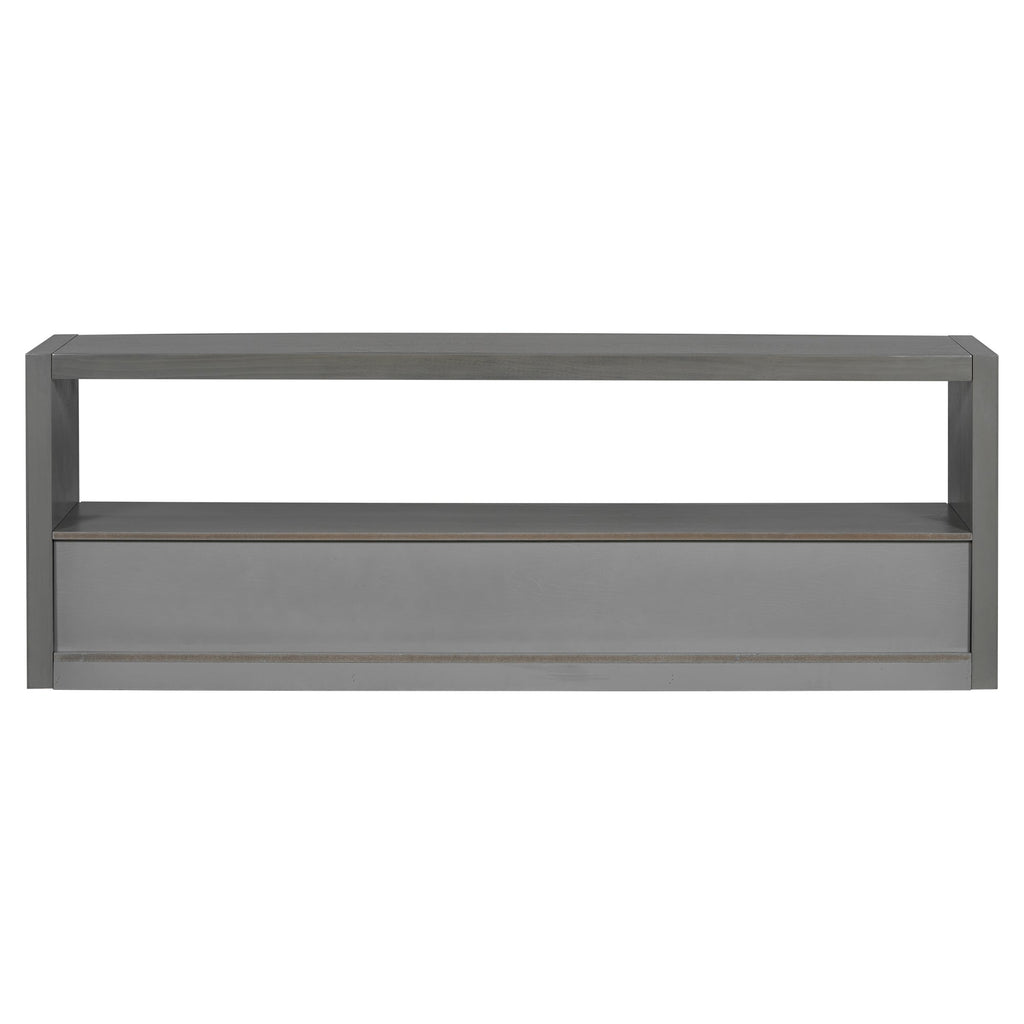 Mirod Stylish TV Stand with Ample Storage,Classic Design with Three Drawers and Spacious Surface,Minimalist Metal Handles,Versatile as TV Console or Side Cabinet