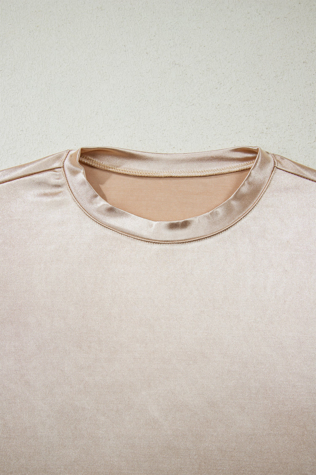 Round Neck Metallic Tank Top