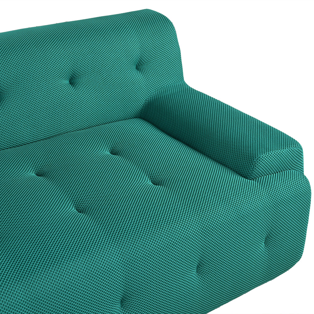 U_Style 86.2'' Modern Minimalist Style Tufted Design Upholstered Sofa, 3-Seat Compression Sofa for Living Room, Bedroom, and Apartment