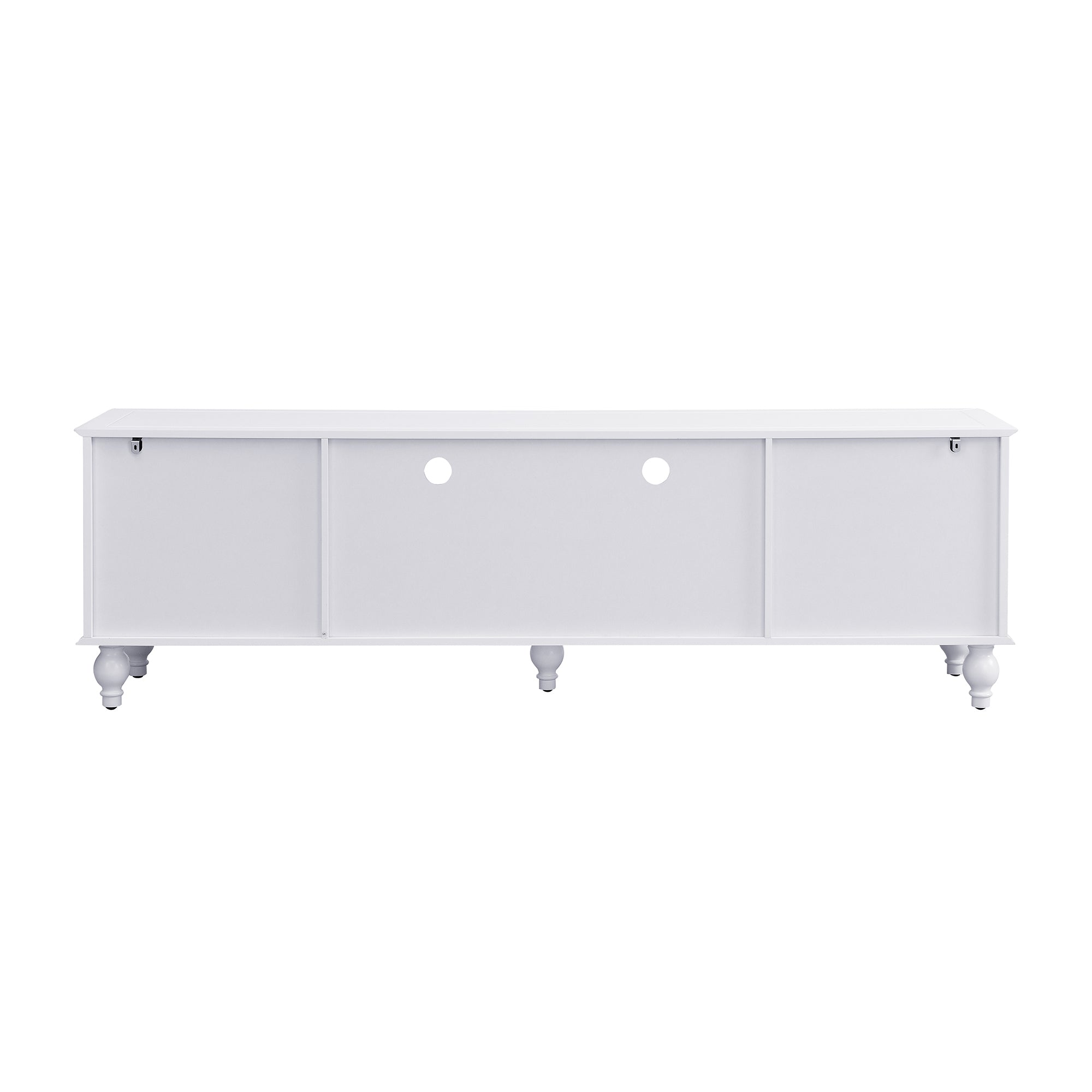 U-Can 70.9'' Modern TV Stand for TVs up to 80 Inches, Entertainment Center with Open Compartment, TV Storage Cabinet with 2 Drawers, 2 Cabinets and 5 Solid Legs for Living room
