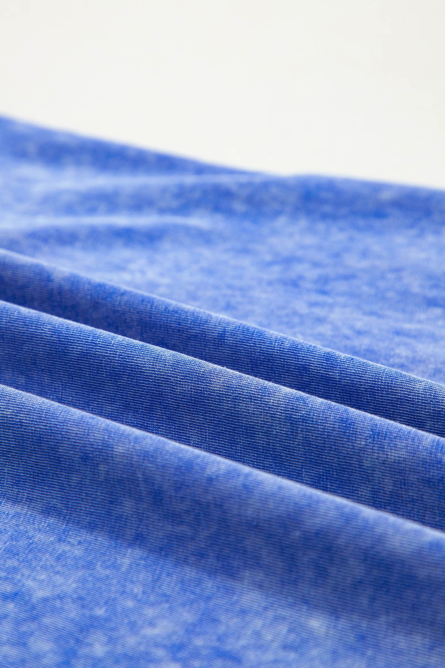 Solid Mineral Wash Raw Seam Lace Sleeve Tee