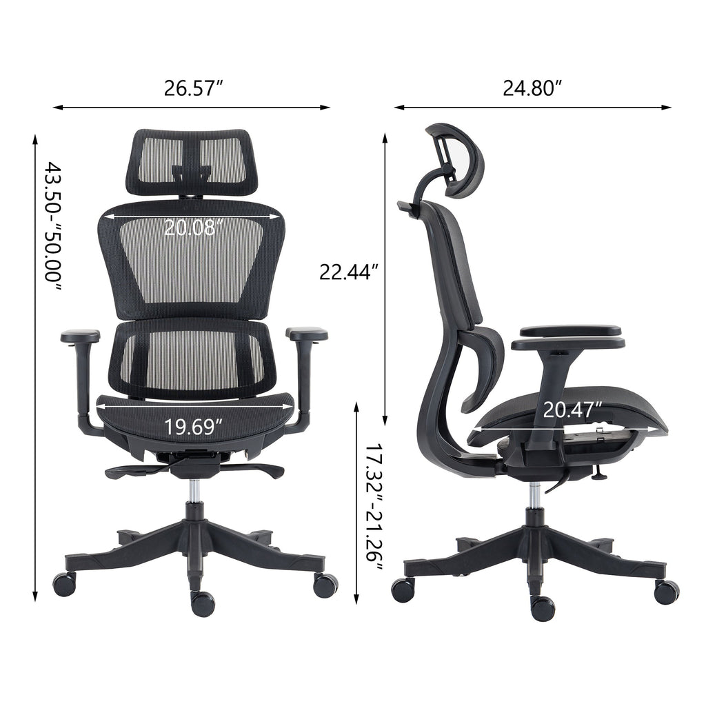 High Back Mesh Office Chair:8365HP-BK