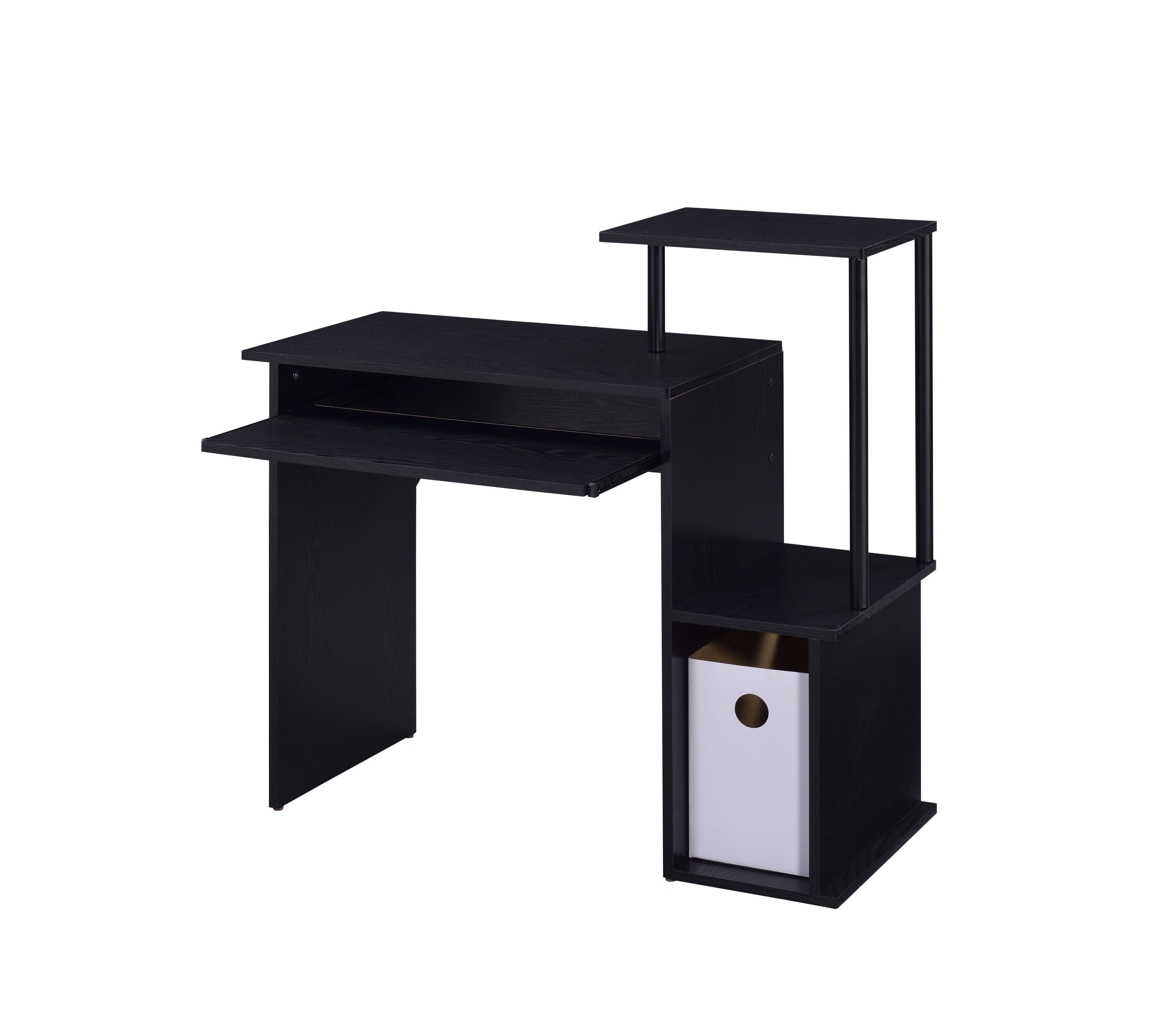 Lyphre Black Finish Computer Desk
