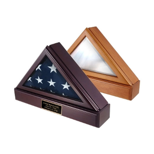 Flag Box, Flag Pedestal Box, Flag Boxes - Fit 5' x 9.5' Casket Flag.