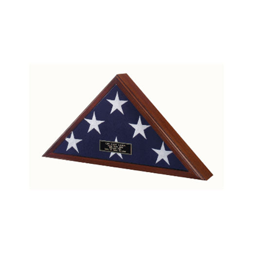Best Seller Flag Display Case American Made, Large flag case - Oak or Walnut or Cherry Material