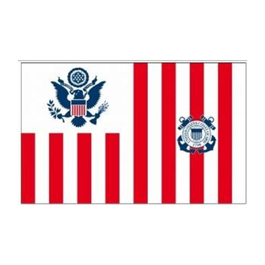 U.S. Coast Guard USCG Ensign, USCG Ensign Flag - Fit 2x3 inch or 8x12 inch or 12x18 inch or 3"x5" or 4"x6" or 5"x8" or 6" x 10" flag.
