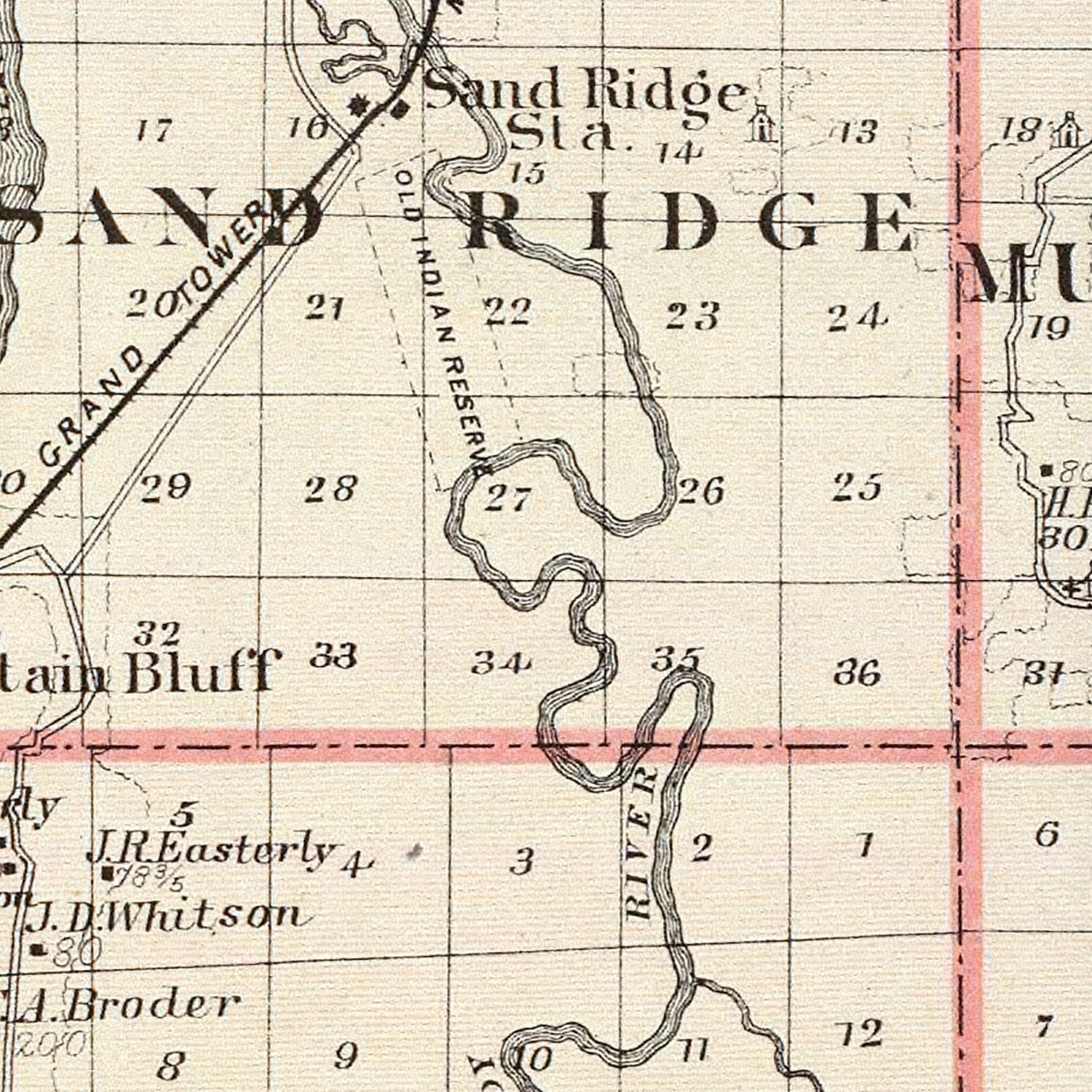 Vintage Map of Jackson County, Illinois 1876