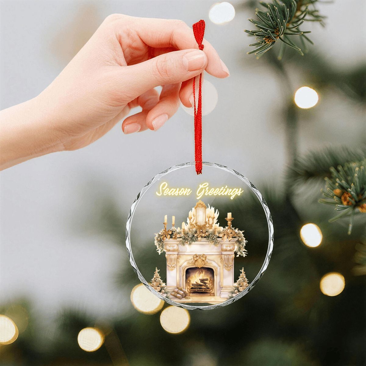 Gilded Gold Holiday Ornament Collection (Set of 4)