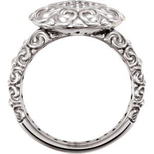14K White Gold 1/8 CTW Natural Diamond Ring