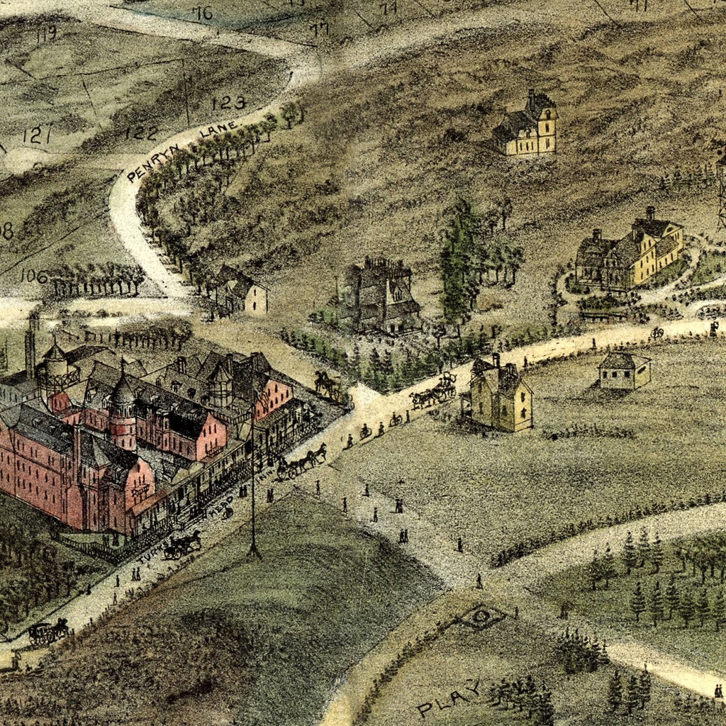 Vintage Map of Rockport, Massachusetts 1880