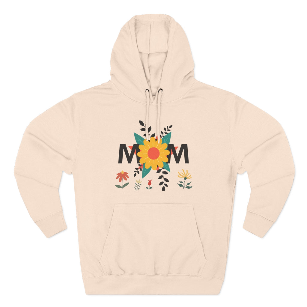 Mom Floral Pattern Three-Panel Fleece Hoodie