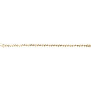 14K Yellow Gold 1 1/2 CTW Natural Diamond Line 7 1/4" Bracelet