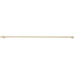 14K Yellow Gold 2 CTW Natural Diamond Line 7 1/4" Bracelet – image 2