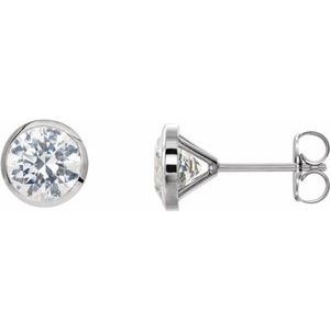 Platinum 1/2 CTW Natural Diamond Cocktail-Style Earrings