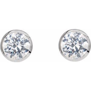 14K White Gold 1/2 CTW Natural Diamond Cocktail-Style Earrings – image 2