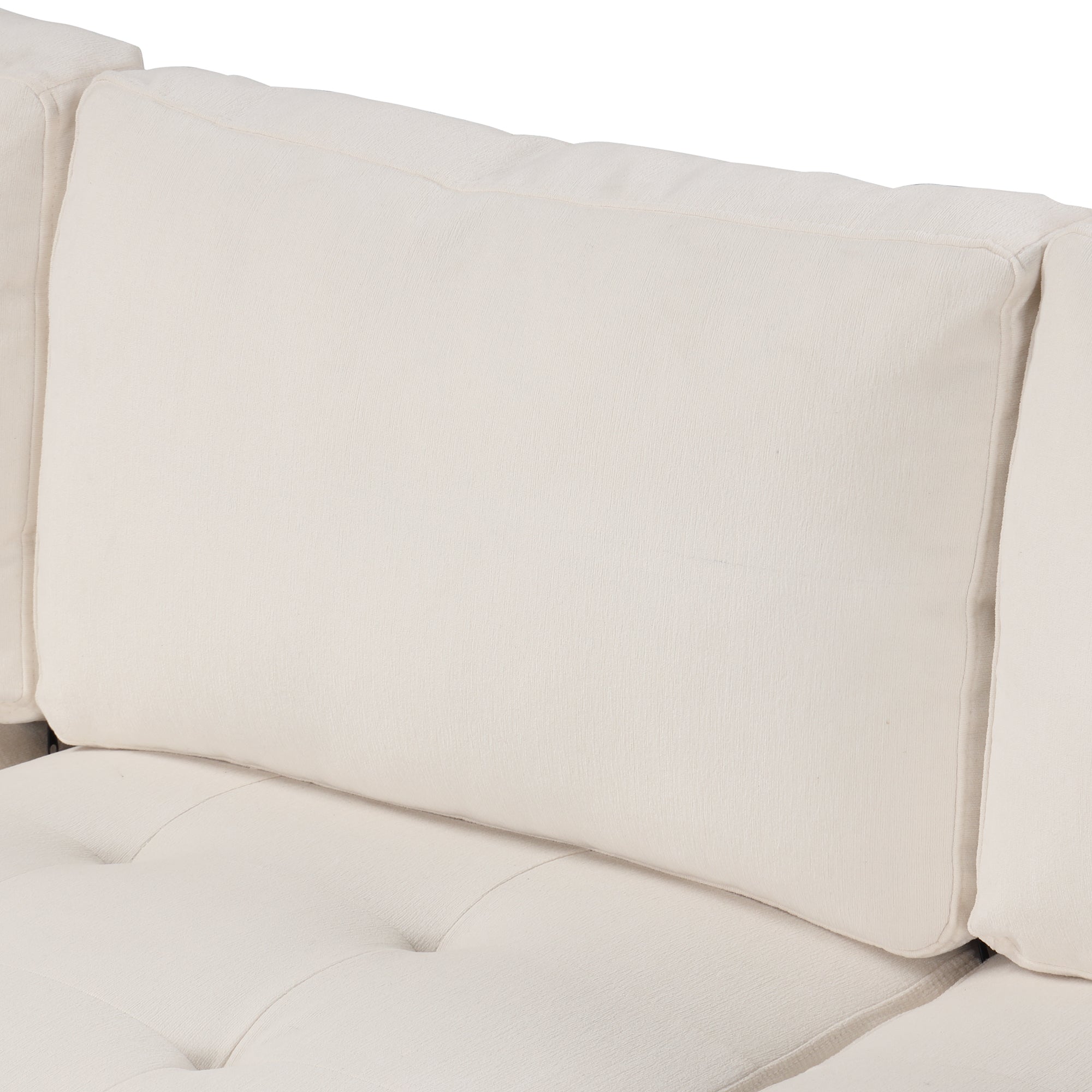 U_Style Sectional Sleeper Sofa with Pull-out Bed and Lounge Chair, USB and Type-C Interfaces, Suitable for Living Room, Office, and Spacious Spaces