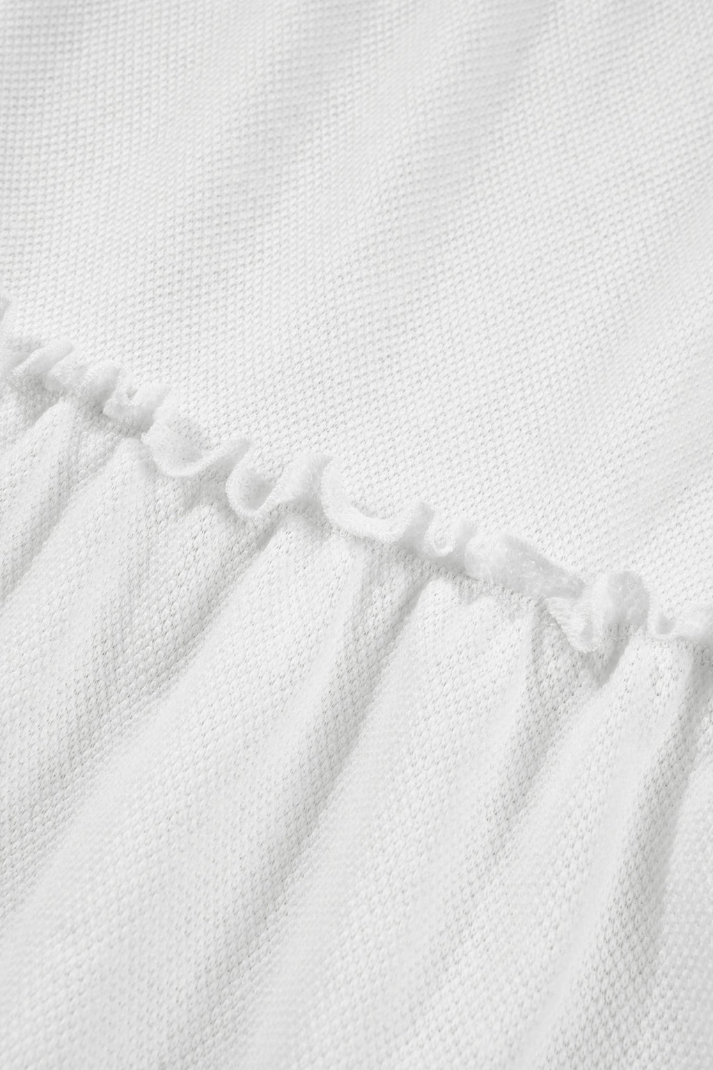 Solid Frilled Ruffle Tiered Tank Top