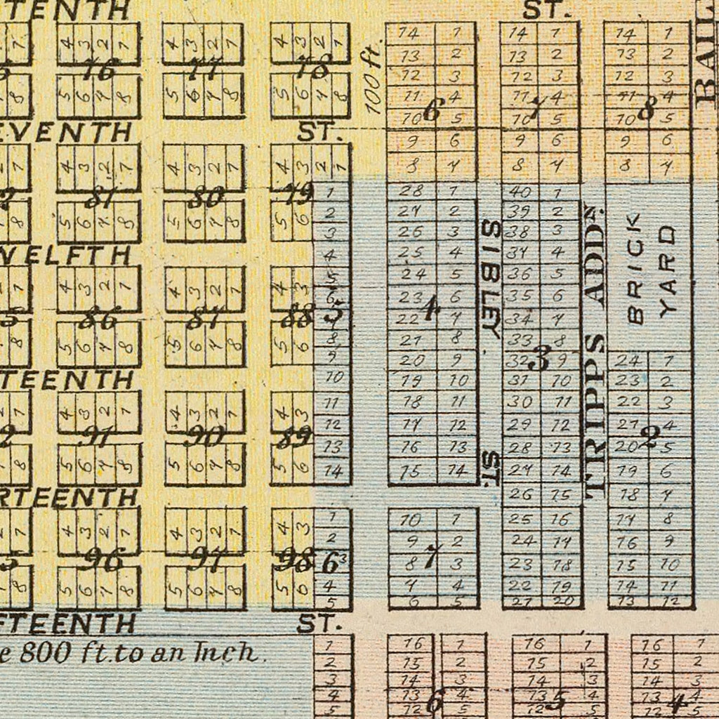 Vintage Map of Hastings, Minnesota 1874