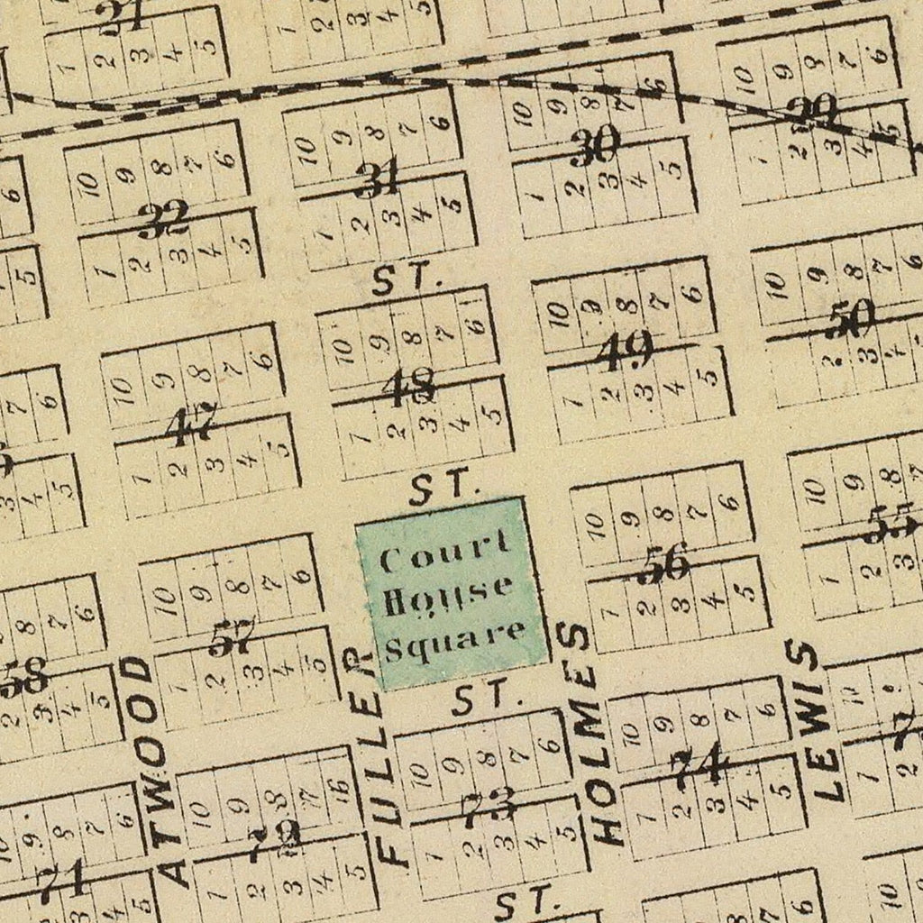 Vintage Map of Shakopee, Minnesota 1874