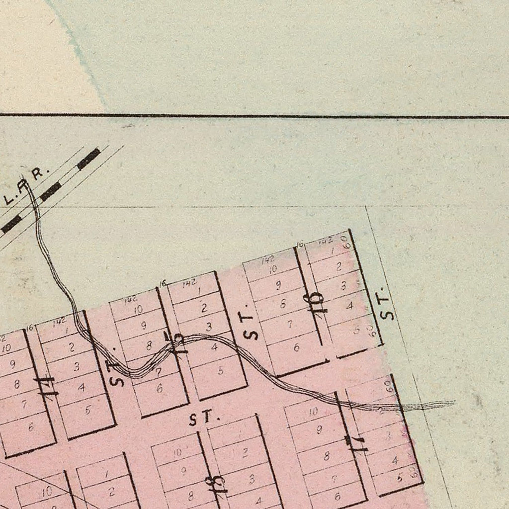 Vintage Map of Carver, Minnesota 1874