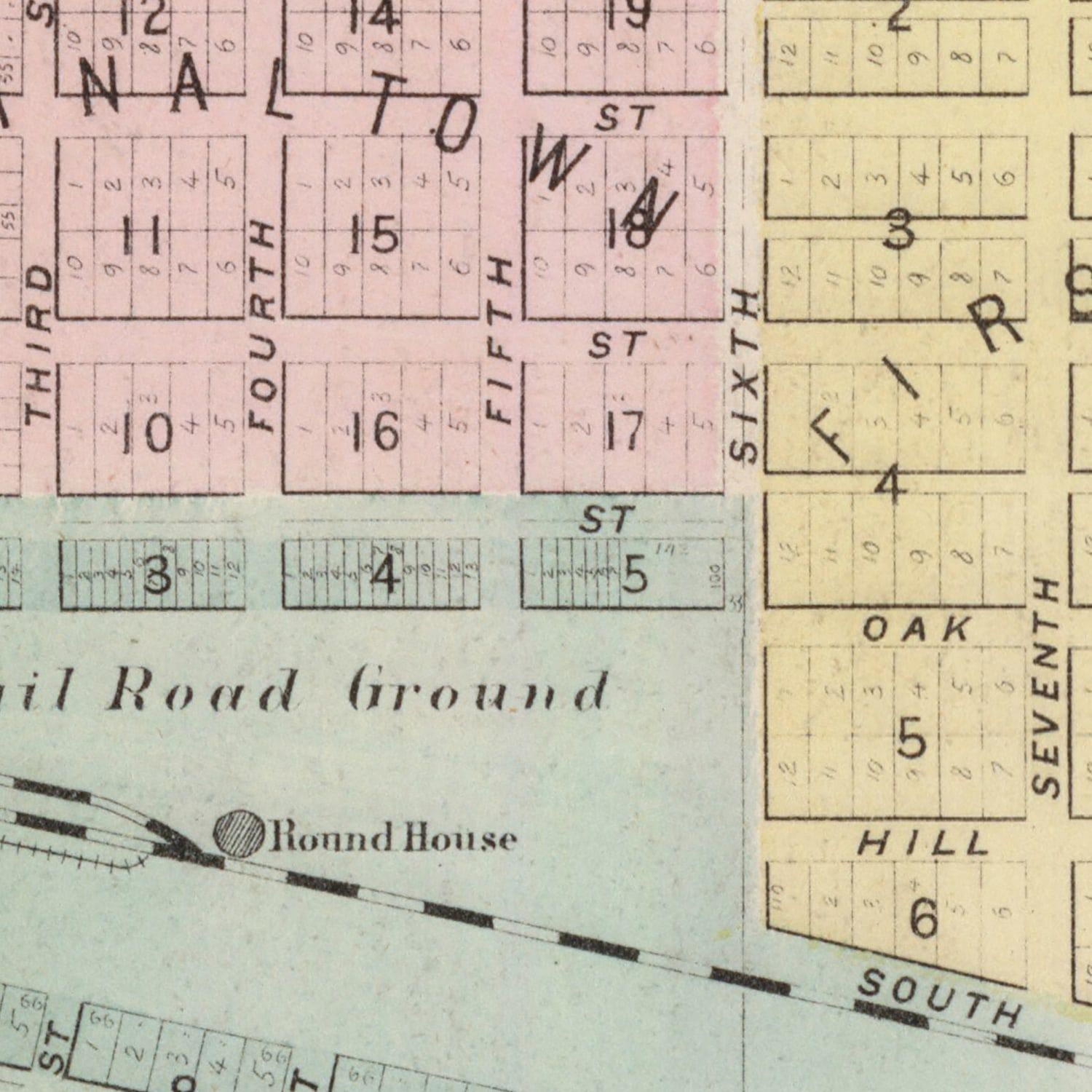 Vintage Map of Janesville, Minnesota 1874