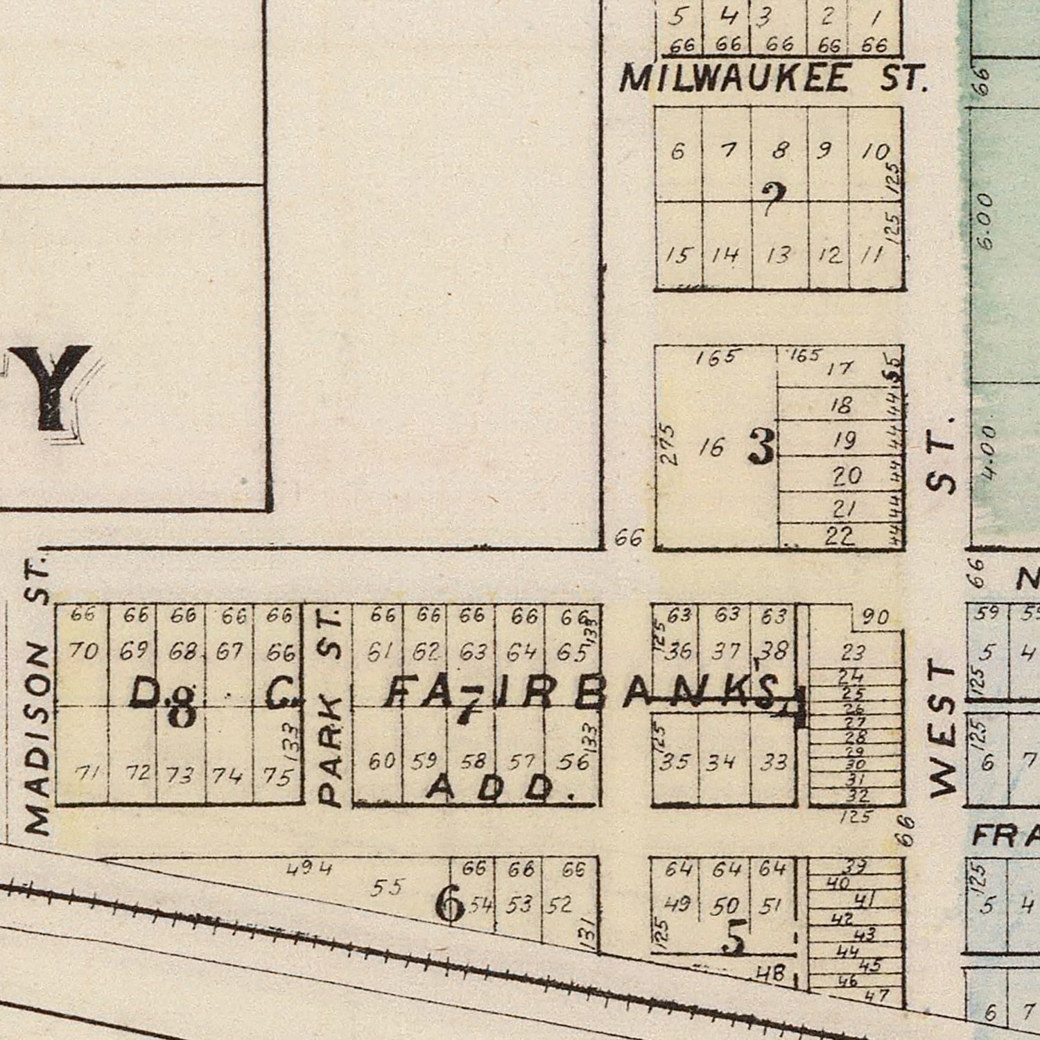 Vintage Map of Blue Earth, Minnesota 1874