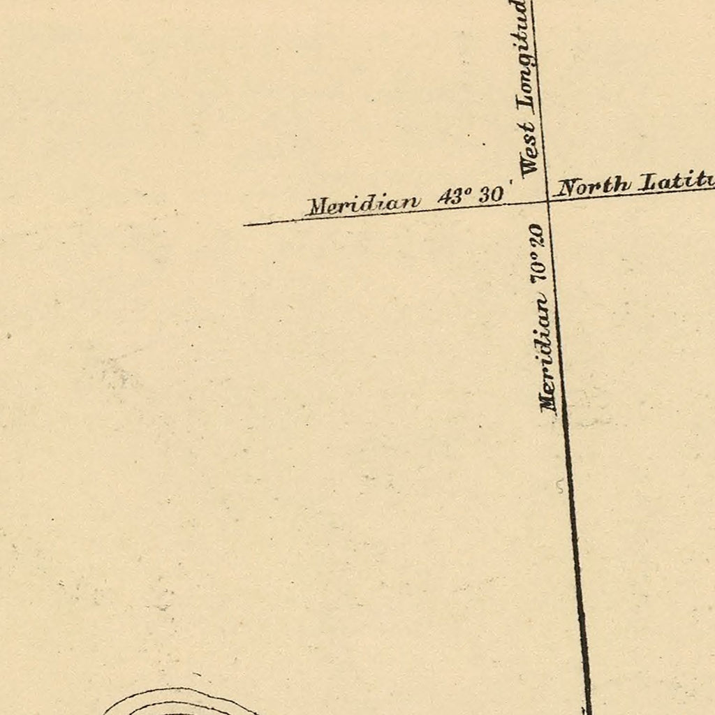 Vintage Map of Scarborough, Maine 1894