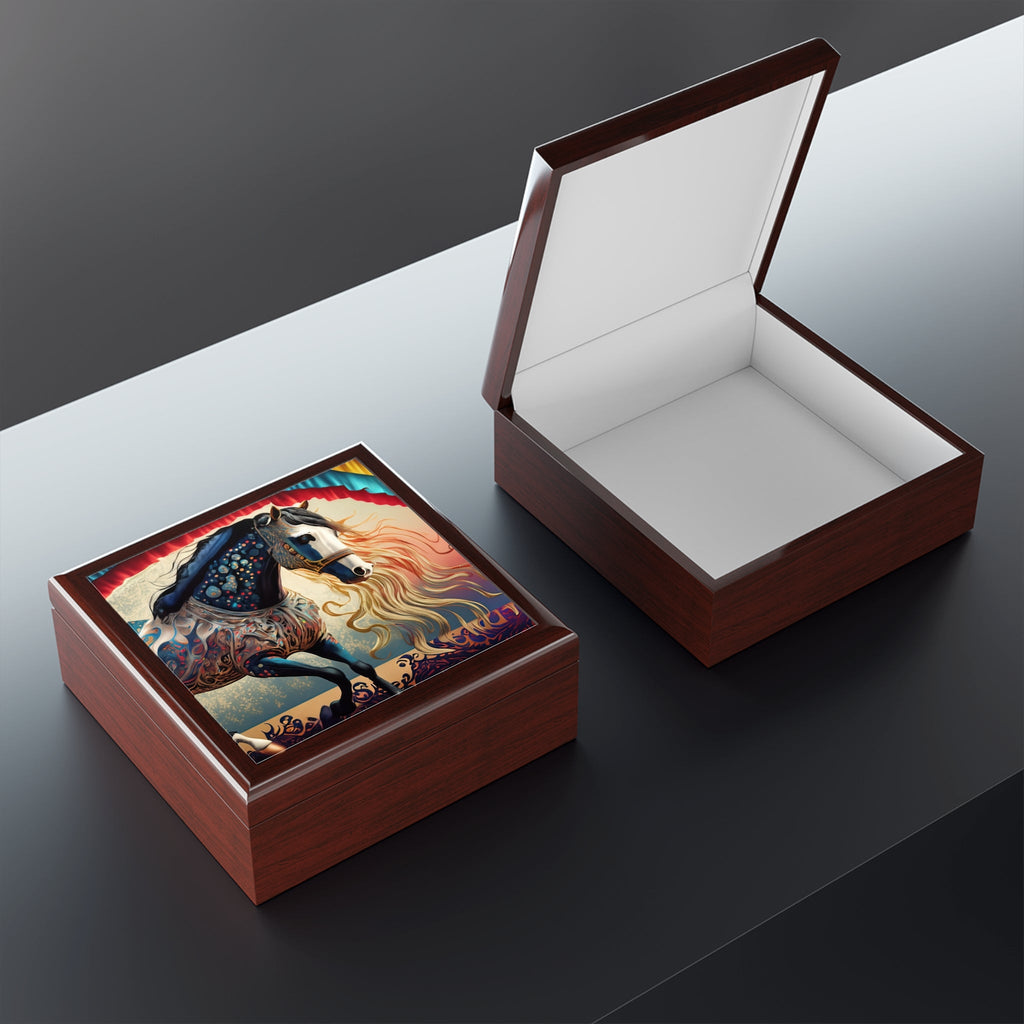 Bejeweled Horse Jewelry Box