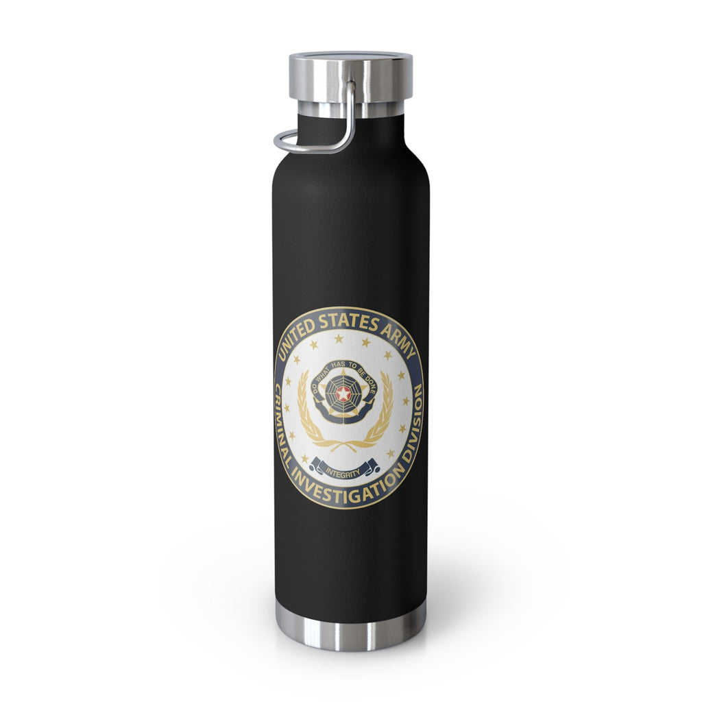 Army CID Badge and Seal - Copper Vacuum Insulated Bottle, 22oz