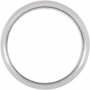Platinum 10 mm Round Bezel Setting