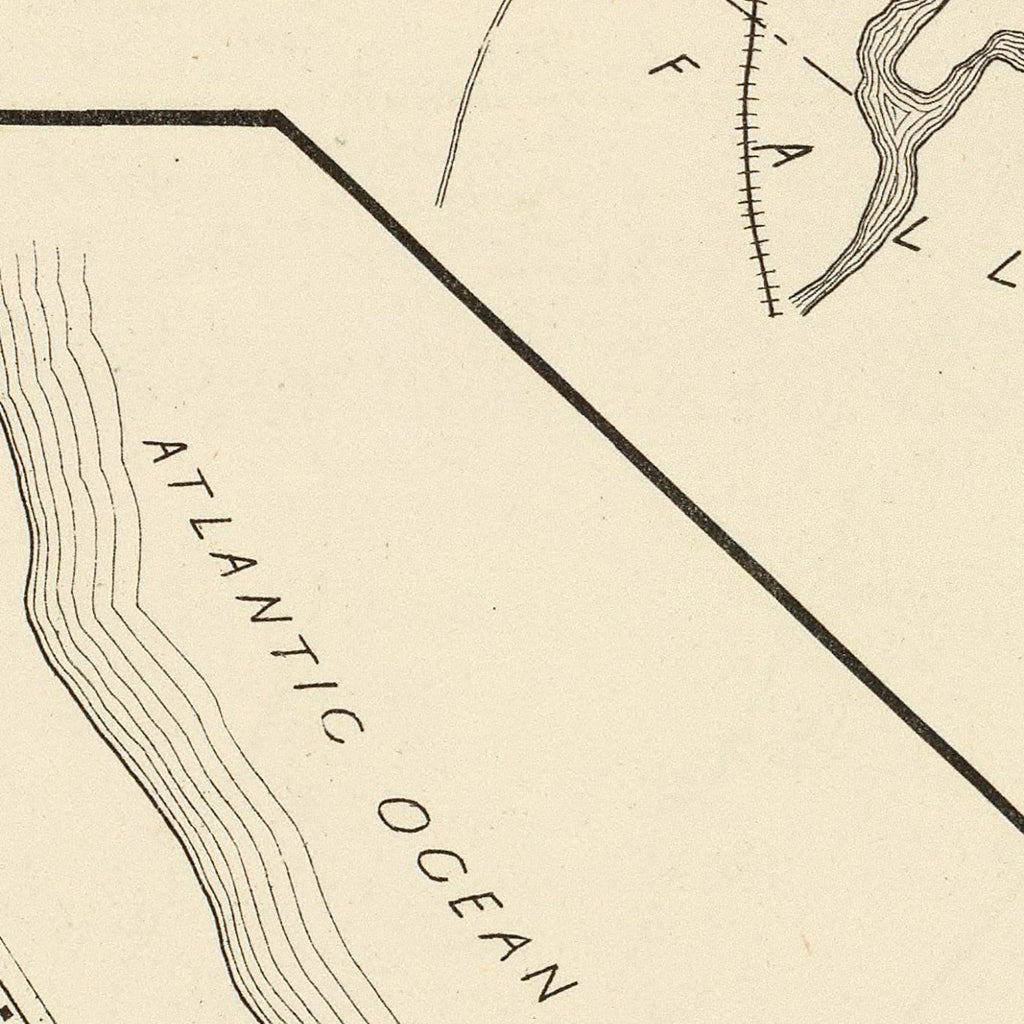 Vintage Map of Hampton, New Hampshire 1892