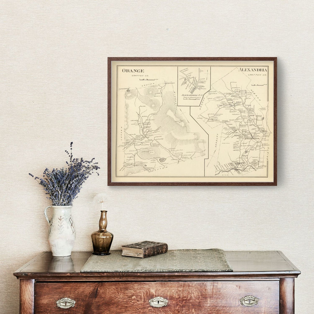 Vintage Map of Alexandria, New Hampshire 1892