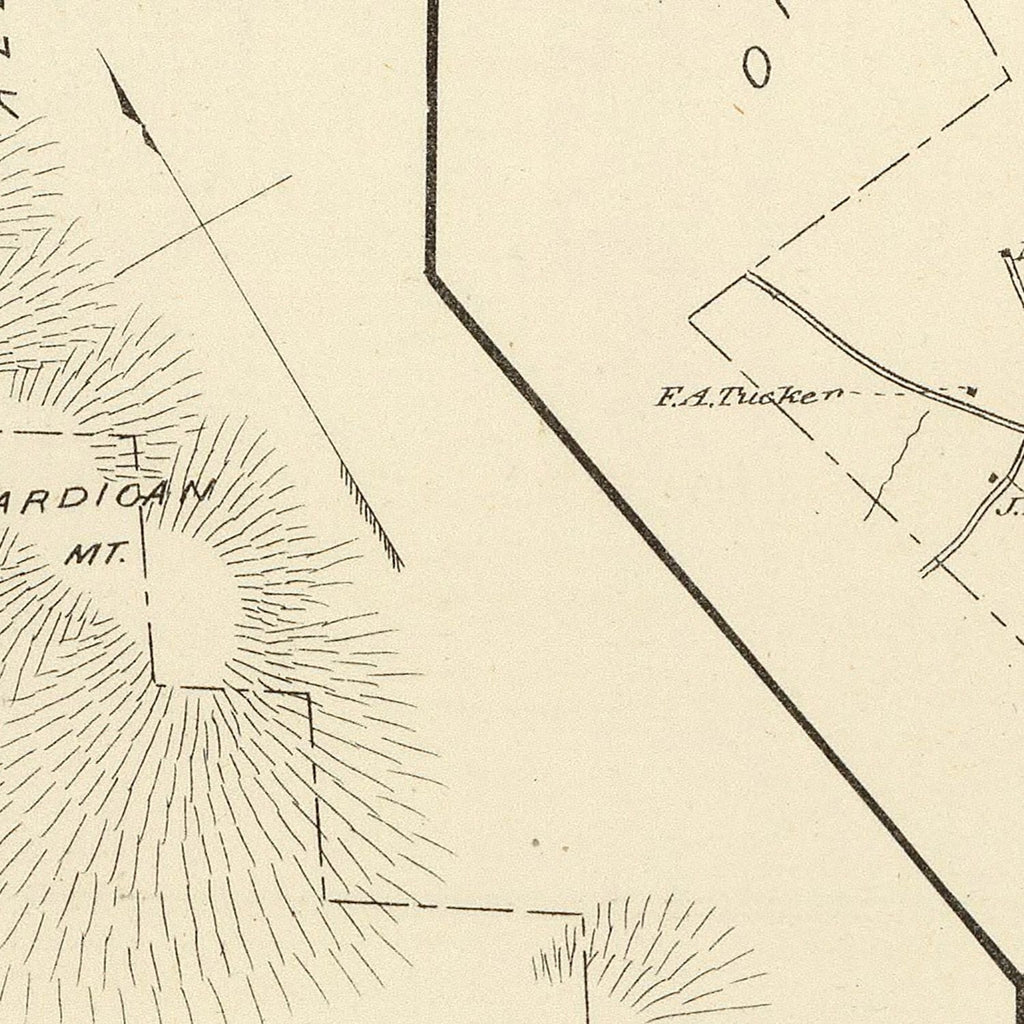 Vintage Map of Alexandria, New Hampshire 1892