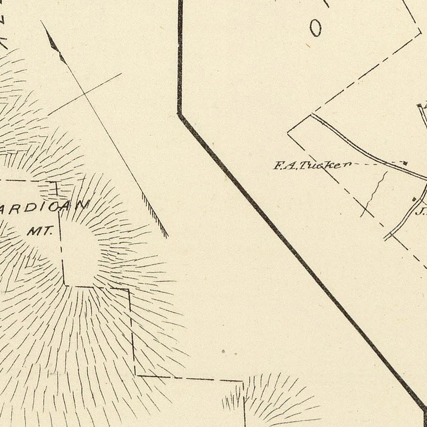 Vintage Map of Alexandria, New Hampshire 1892