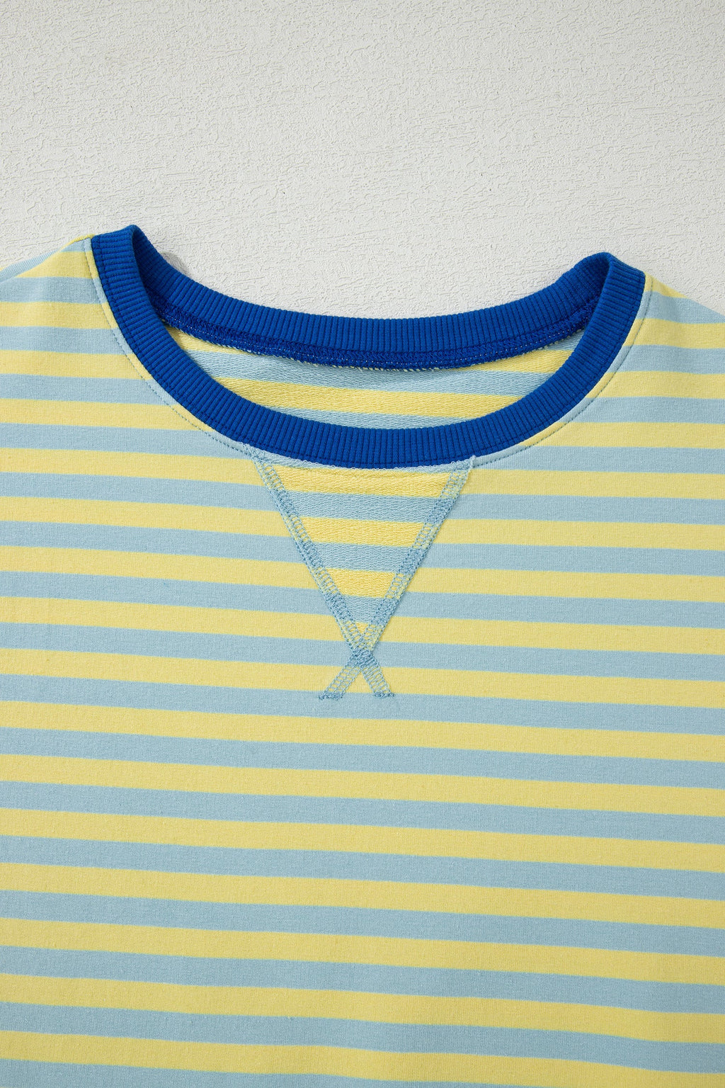 Stripe Terry Knit Top & Shorts Set