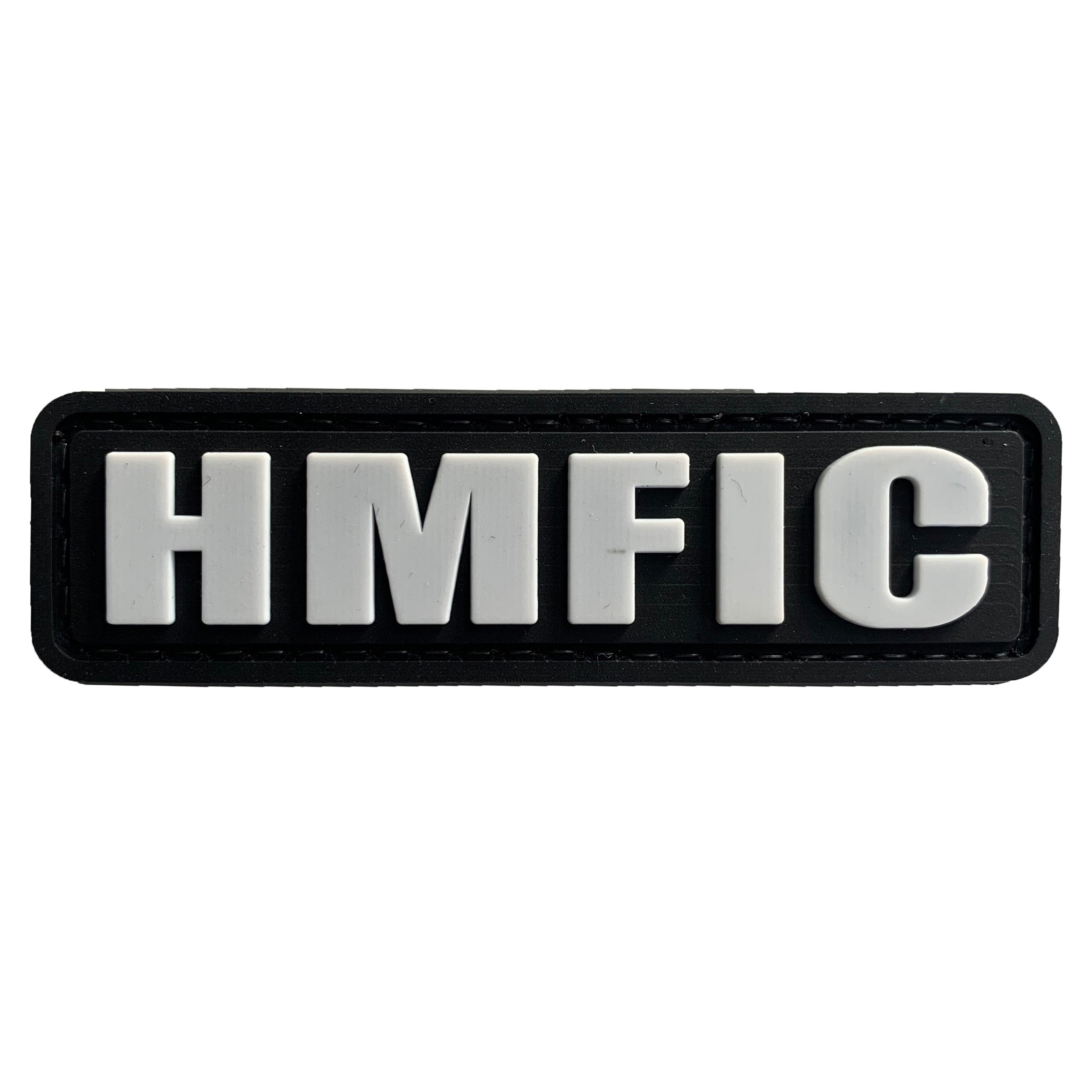 Head Mother Fucker In Charge - Black and White - PVC Patch
