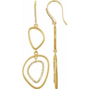 Sterling Silver & 14K Yellow Gold Right Open Silhouette Earring Mounting – image 2