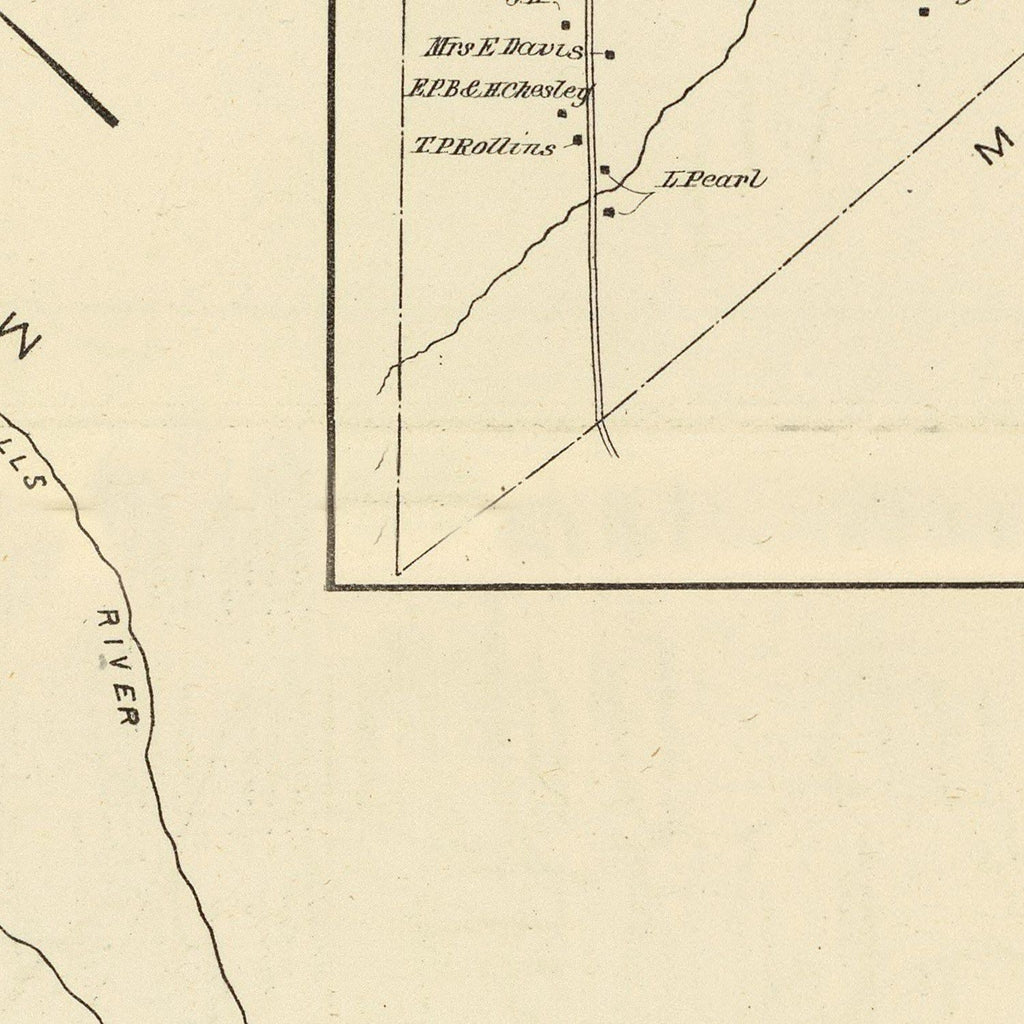 Vintage Map of Middleton, New Hampshire 1892