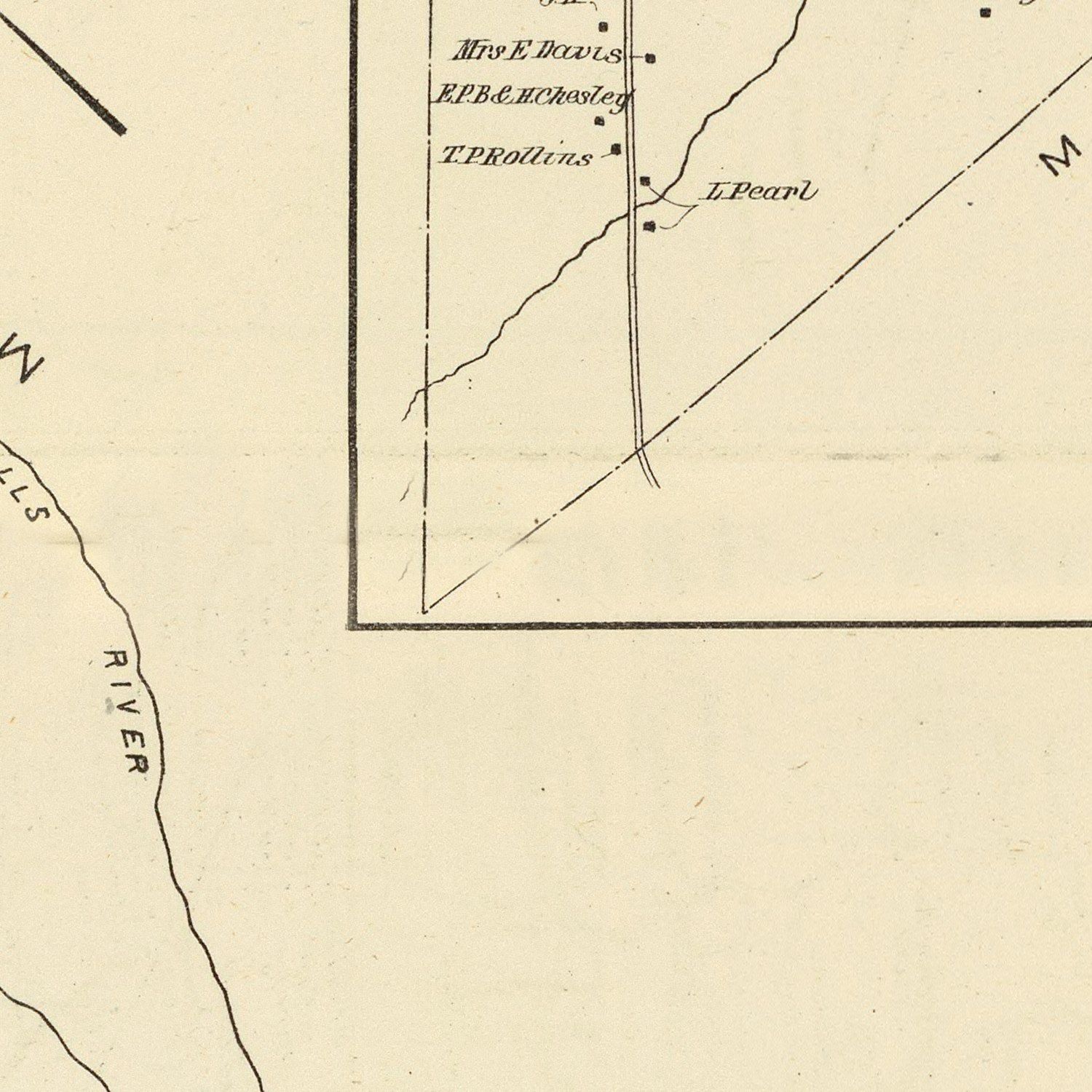 Vintage Map of Middleton, New Hampshire 1892