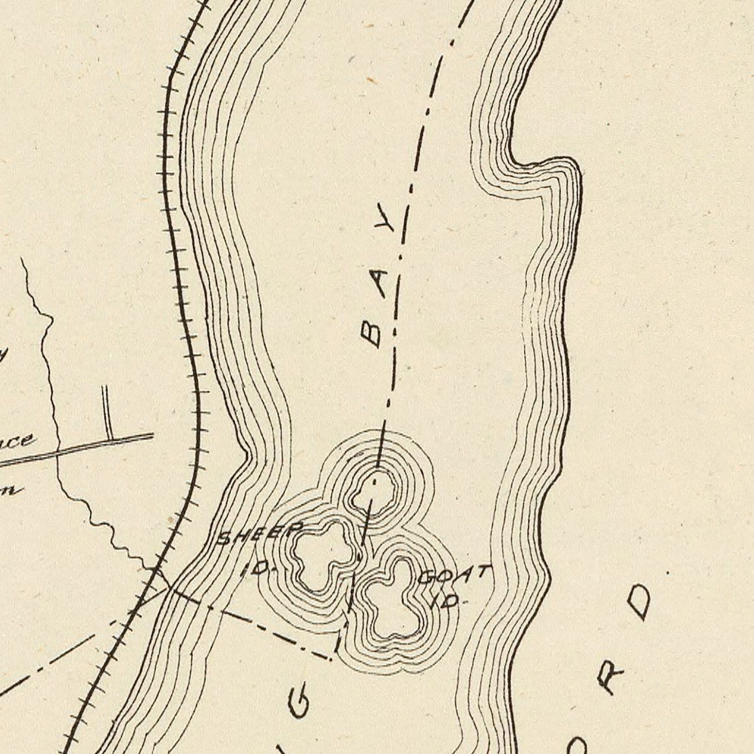 Vintage Map of Laconia, New Hampshire 1892