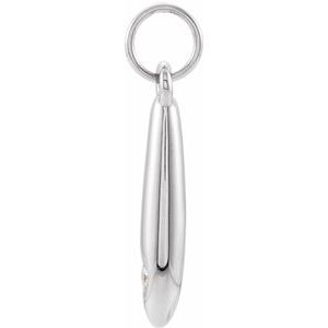 14K White Gold .03 CTW Natural Diamond Geometric Pendant