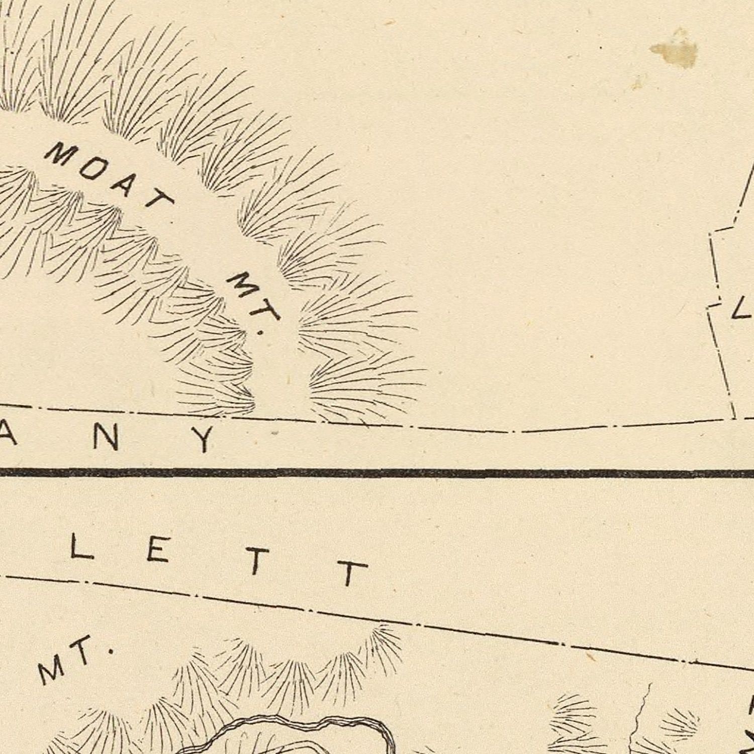 Vintage Map of Albany, New Hampshire 1892