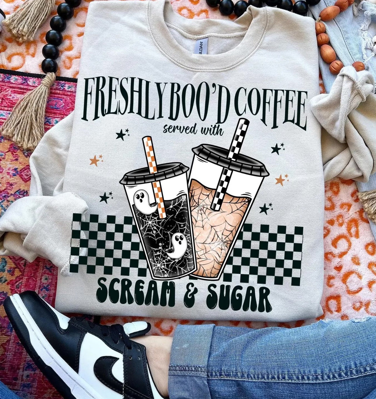 Freshly booed coffee  tee or sweatshirt
